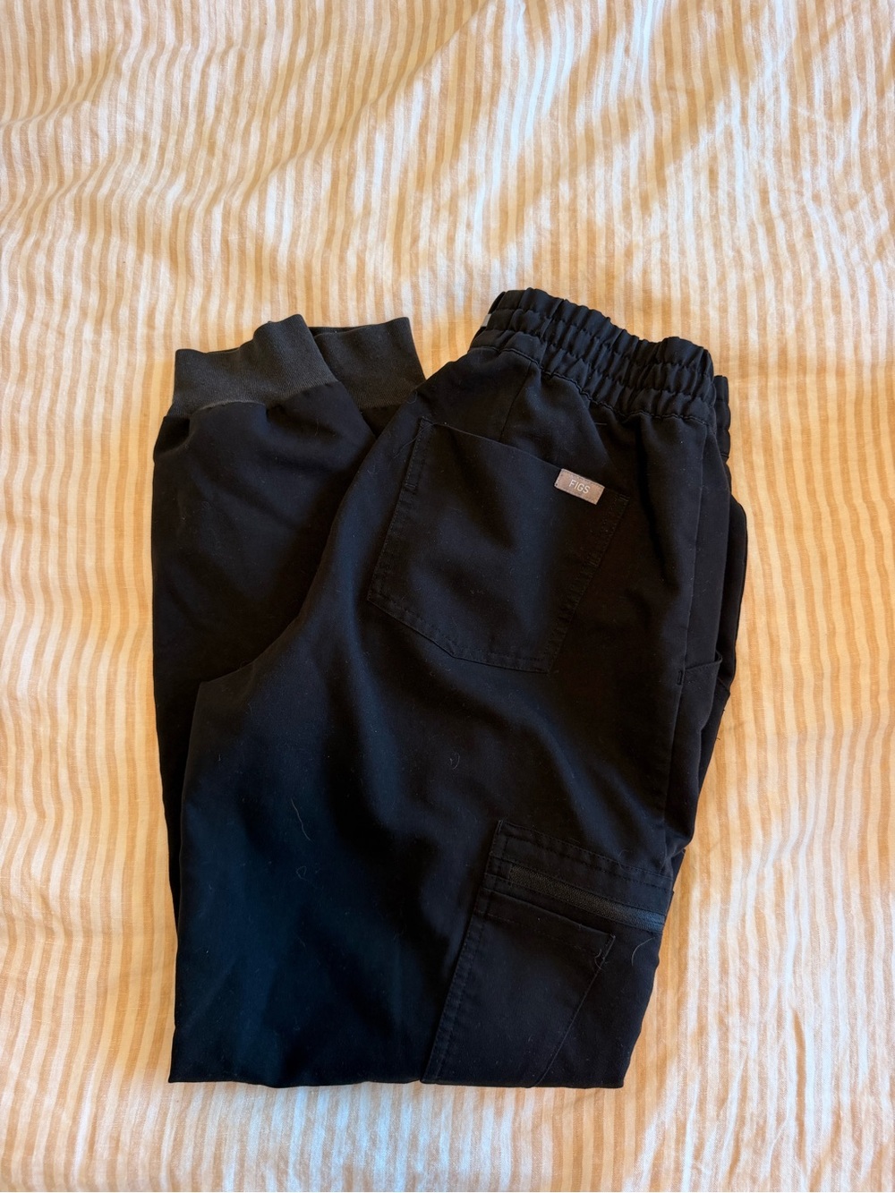Figs Kids Black Elastic Waist Jogger Pants